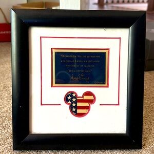 Disney Patriotic Mickey Mouse Framed Pin